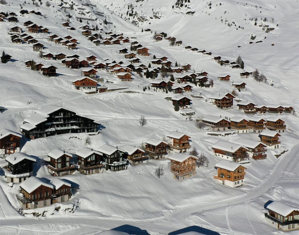 Luftbild Parzellen Vesta Chalets